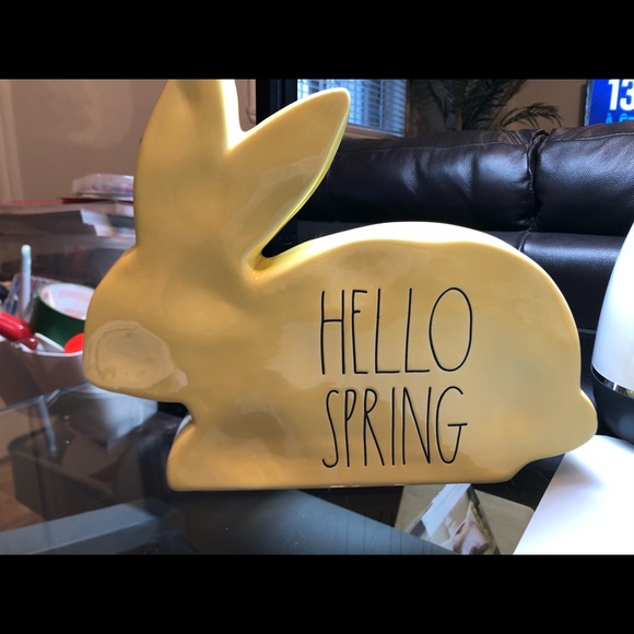 Rae Dunn Hello Spring bunny - Picture 2 of 3
